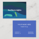 Suche nach nordlichter visitenkarten Bunt
