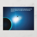 Suche nach licht und dunkelheit postkarten Blau