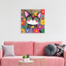 Suche nach schwarze katze leinwandbilder Blume
