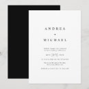 Suche nach black and white wedding einladungen Klassisch