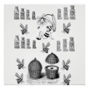 Suche nach honigbienen poster Schwarz