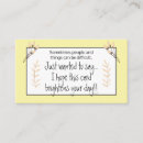 Suche nach der ermutigung visitenkarten Güte