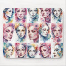 Suche nach das gesicht der frau mousepads Gesichter