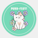 Suche nach blume lächeln aufkleber Katze