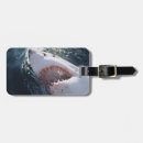 Suche nach weißer hai gepäckanhänger Tier