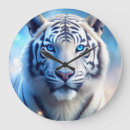 Suche nach weißer tiger wanduhren Tigerwall