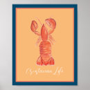 Suche nach garnelen poster Aquarell