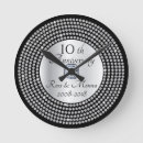 Suche nach silber und schwarzes wanduhren Metallisch