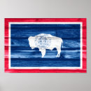 Suche nach wyoming flagge poster Amerikanisch