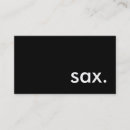 Suche nach saxaphone visitenkarten Saxophon