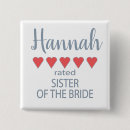 Suche nach schwester der braut buttons Sister