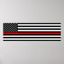 Suche nach amerikanischer feuerwehrmann poster Dünne rote linie