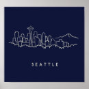 Suche nach seattle skyline poster Pazifischer nordwesten
