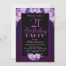 Suche nach lila blüte geburtstag einladungen Glitzer