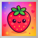 Suche nach kawaii erdbeere poster Cartoon