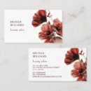 Suche nach rote mohnblume visitenkarten Für sie
