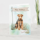 Suche nach airedales karten Airedale terrier