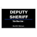 Suche nach sheriff visitenkarten Dünne blaue linie