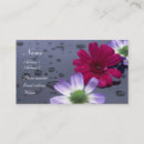 Suche nach regentropfen visitenkarten Blume
