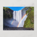 Suche nach wasserfall und regenbogen postkarten Landschaft
