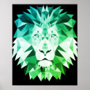 Suche nach geometrischer löwe poster Löwenkopf