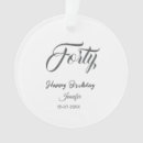 Suche nach geburtstag 40 ornamente 10 20 30 40