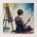 Suche nach regenbogenfarben puzzle Aquarell