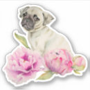Suche nach niedlicher mops aufkleber Rosa