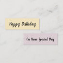 Suche nach geburtstag mini visitenkarten Jahrestag