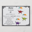 Suche nach monstergeburtstags einladungen Monster party