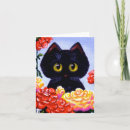 Suche nach katze und blumen karten Leere