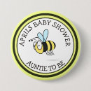 Suche nach gelbe schwarze biene buttons Babyparty