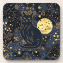 Suche nach schwarze katze untersetzer Blau