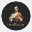 Suche nach jesus lustig aufkleber Kreuz