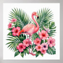 Suche nach flamingo blume poster Aquarell