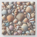 Suche nach muscheln untersetzer Ozean