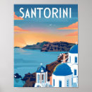 Suche nach santorini poster Aquarell