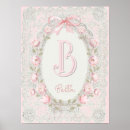 Suche nach rosa kinderzimmer poster Monogramm