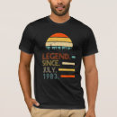 Suche nach legende seit 1983 tshirts Juli