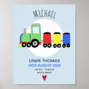 Suche nach niedlicher zug poster Blau