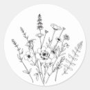 Suche nach gezeichnete blumen aufkleber Schwarz weiß