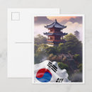 Suche nach flagge von südkorea postkarten Reise