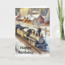 Suche nach zug geburtstag karten Für ihn