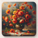 Suche nach mohnblume untersetzer Floral