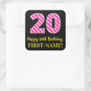 Suche nach 20 geburtstag aufkleber 20 jahre alt