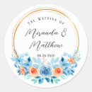 Suche nach hellblaue hochzeit aufkleber Gold