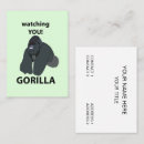 Suche nach gorilla alle visitenkarten Lustig