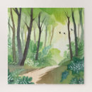 Suche nach wald puzzle Aquarell