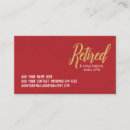 Suche nach ruhestand visitenkarten Ziehen sie sich zurück