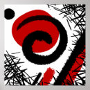 Suche nach geometrische abstraktion poster Rot